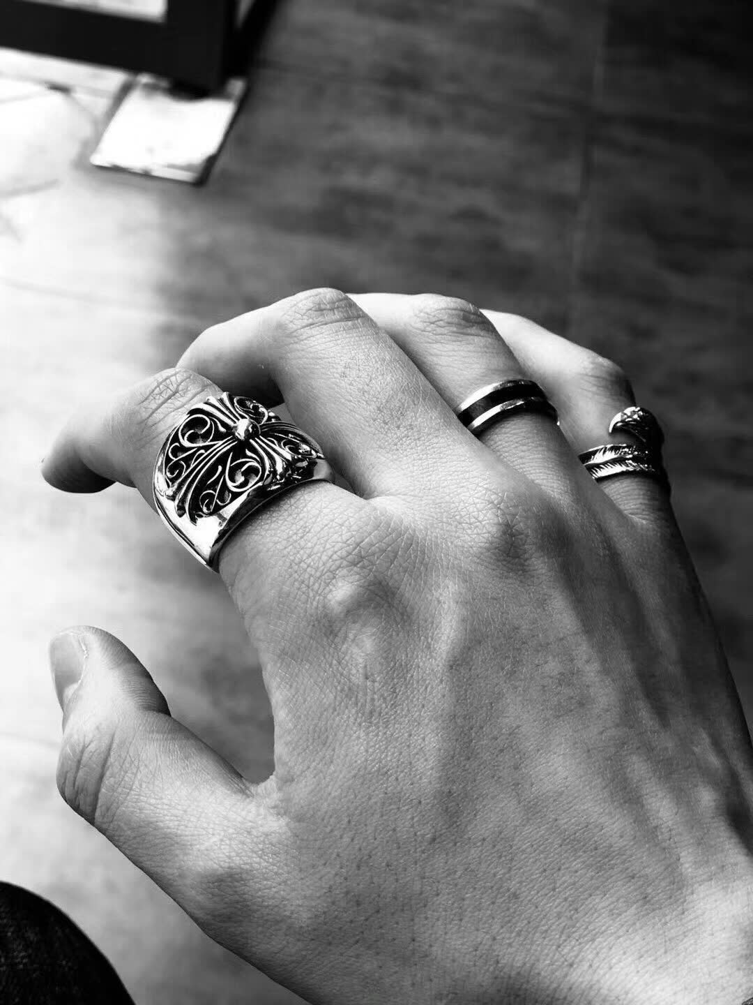 Chrome Hearts Silver Filigree Ring
